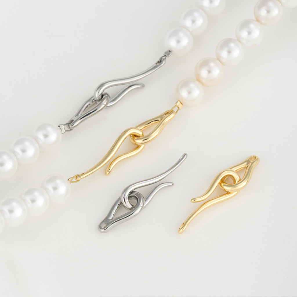 Fishhook Shaped Buckle for Necklace Bracelet Making