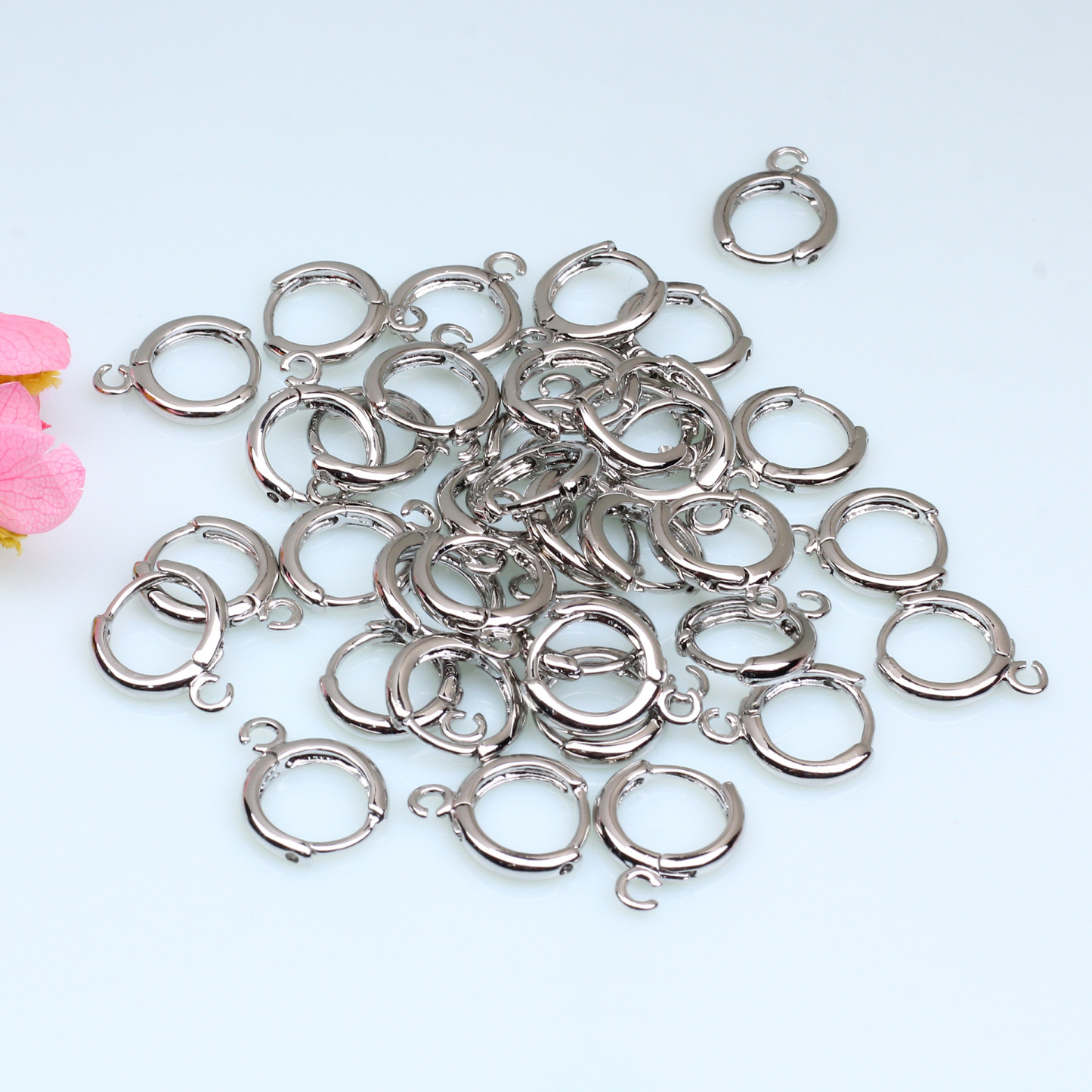 Korean Style Round Earrings with Open Ring Hooks Earrings Accessories