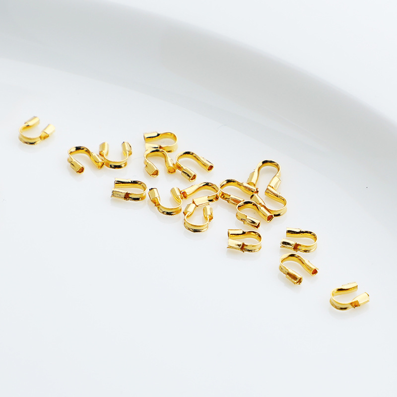 Gold Plated Copper U Shape Wire Protectors Wire Guard Guardian 50PCS Multiple Color