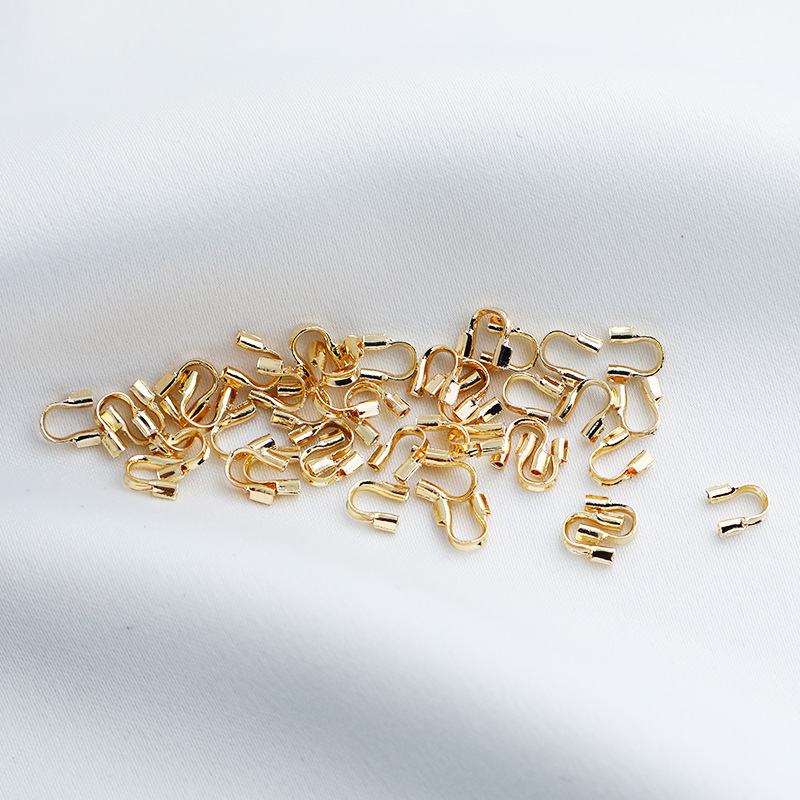 Gold Plated Copper U Shape Wire Protectors Wire Guard Guardian 50PCS M