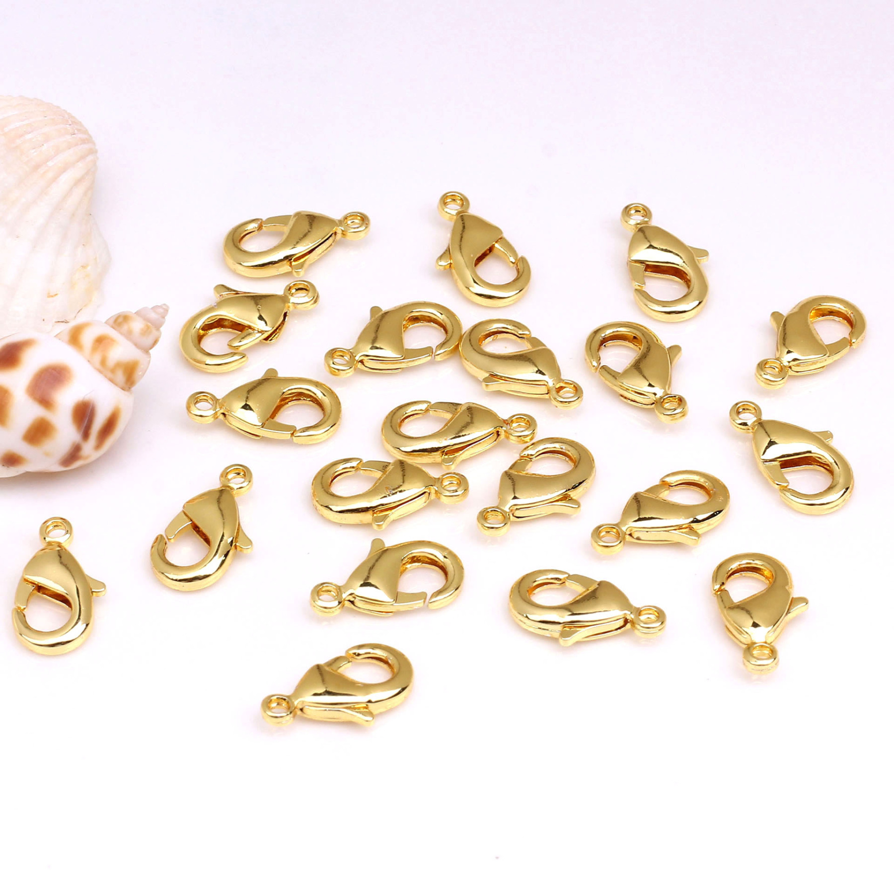 14k Gold Plated Copper Lobster Clasps 1 Piece