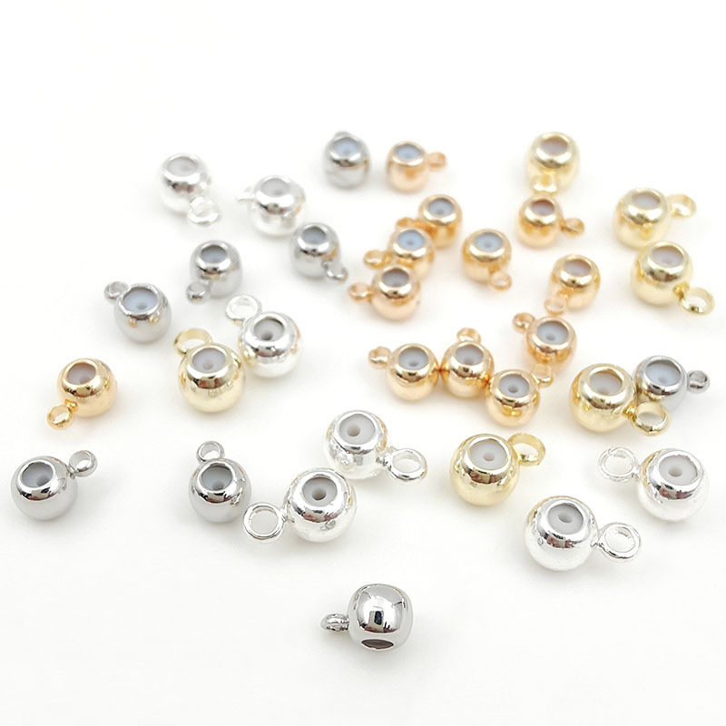 Stopper Beads Silicone Slider Beads 3mm 4mm 5mm