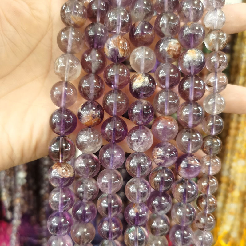 Natural Gemstone 4-12mm Round Beads Strand