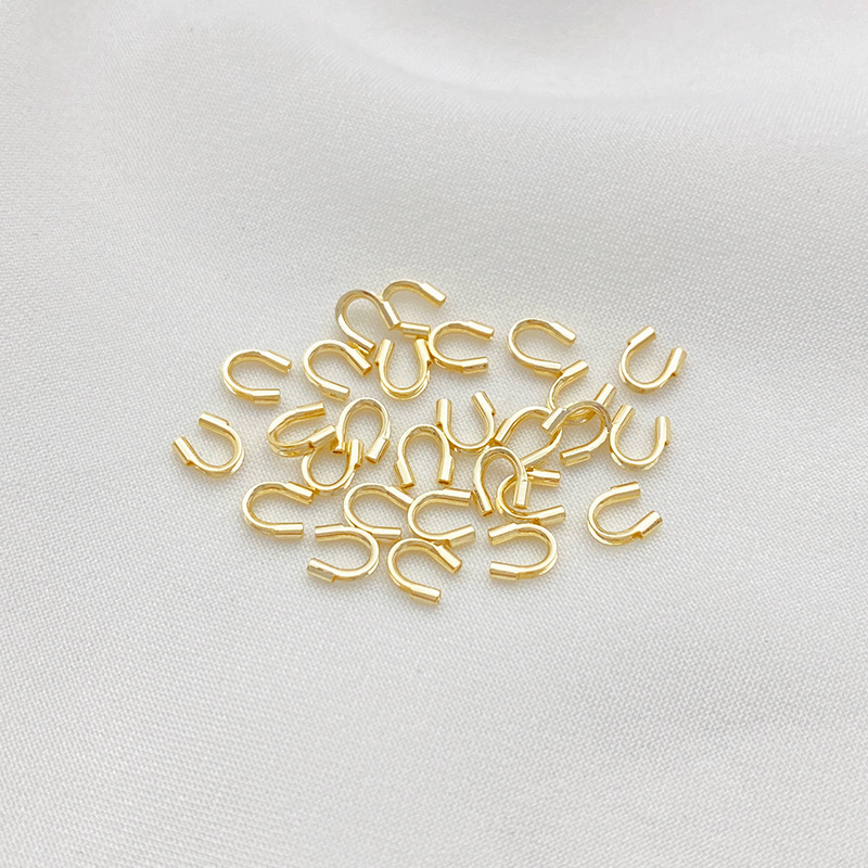 Gold Plated Copper U Shape Wire Protectors Wire Guard Guardian 50PCS Multiple Color