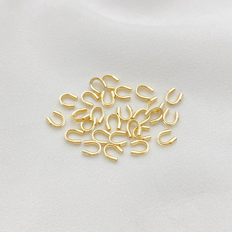 Gold Plated Copper U Shape Wire Protectors Wire Guard Guardian 50PCS Multiple Color