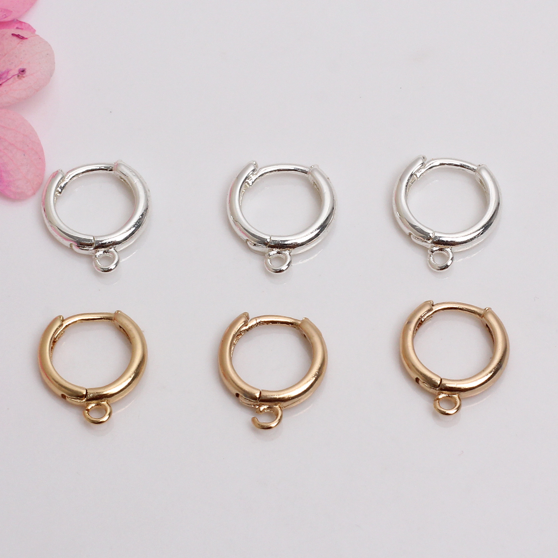 Korean Style Round Earrings with Open Ring Hooks Earrings Accessories