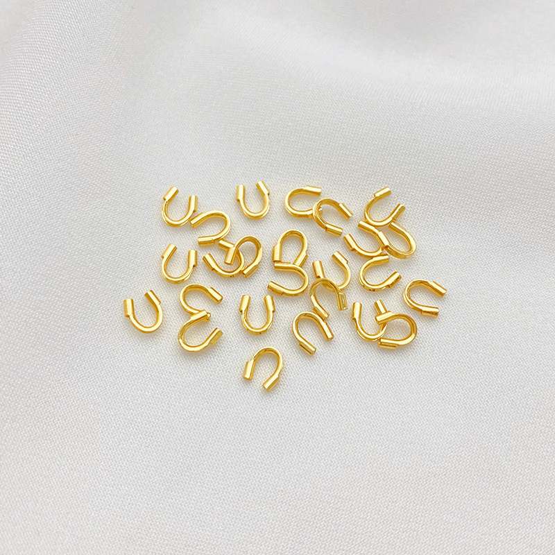 Gold Plated Copper U Shape Wire Protectors Wire Guard Guardian 50PCS Multiple Color