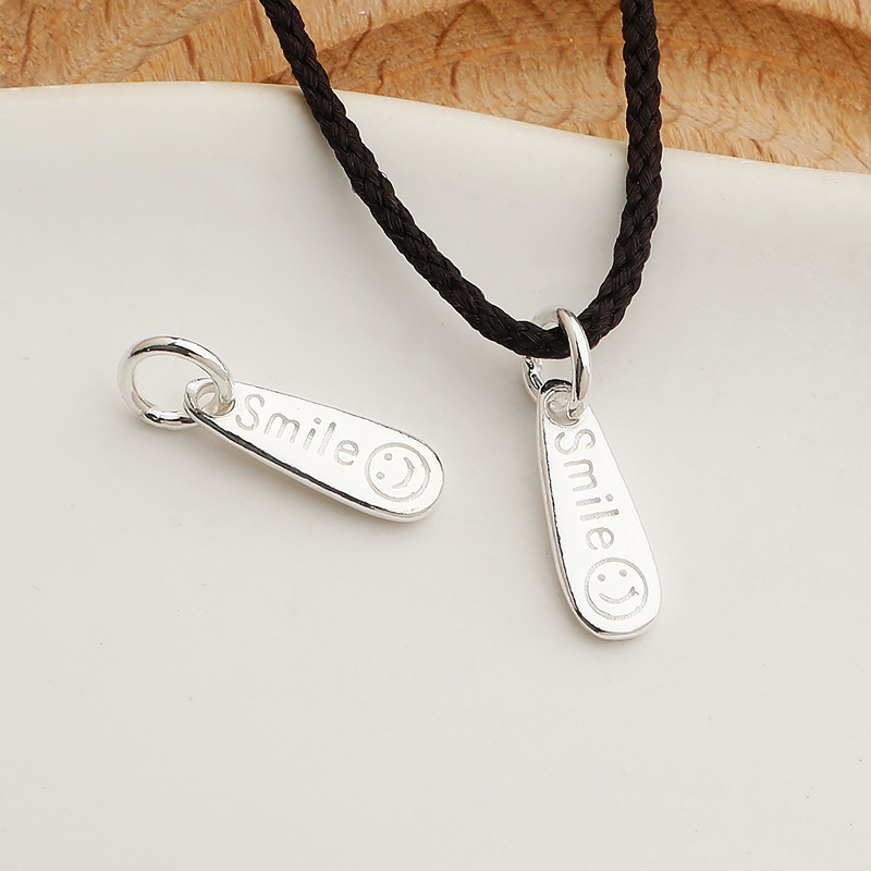 925 Sterling Silver Lettering Charms Jewelry Pendant