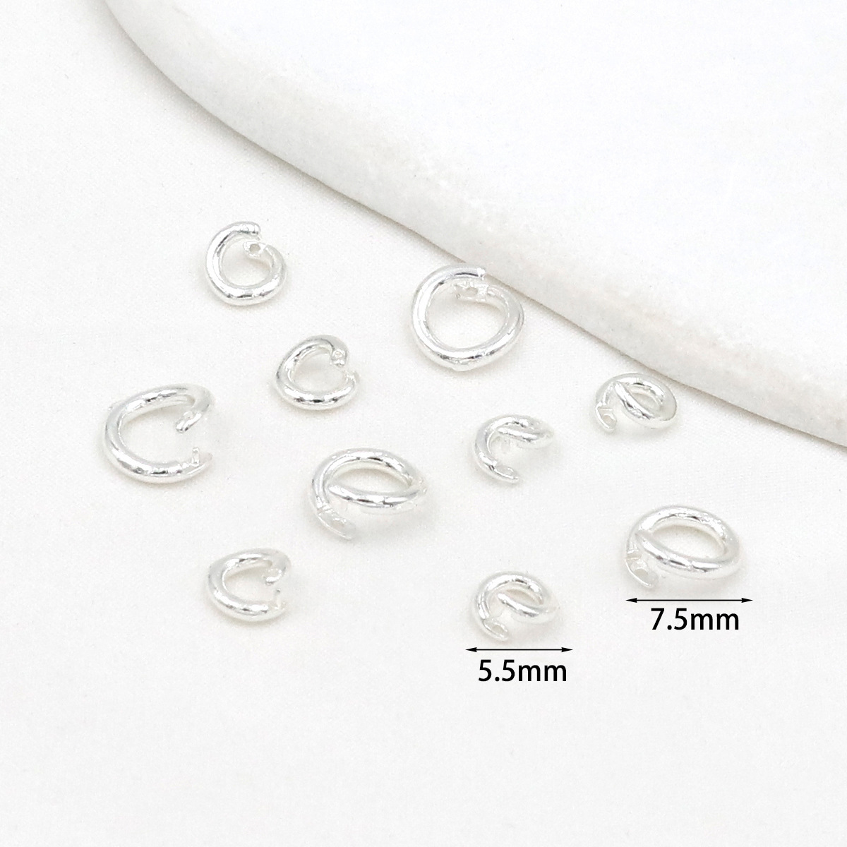 Gold Plated Brass Lockable Jumping Ring Opening Clasp Accessory 10PCS