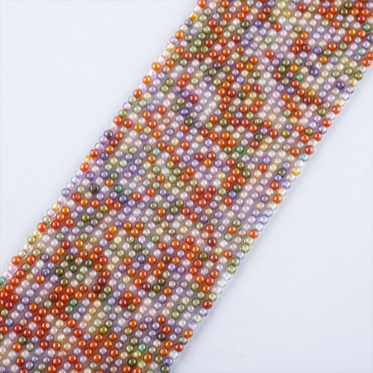 Colored Zircon Round Beads Strand 2mm 3mm