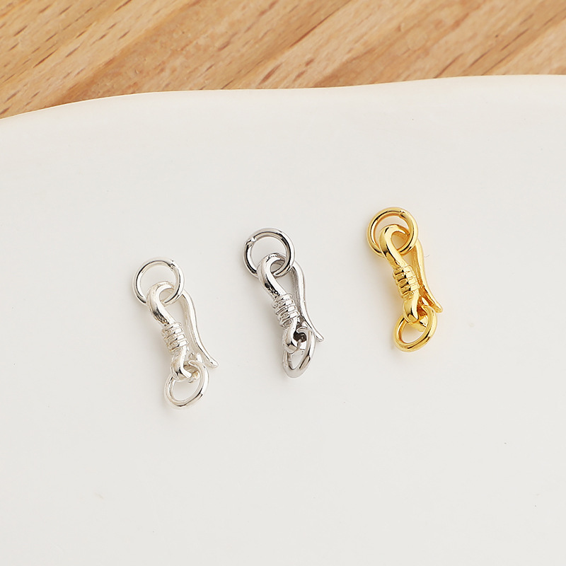 925 Sterling Silver Question Mark Shaped Buckle Jewelry Accessory