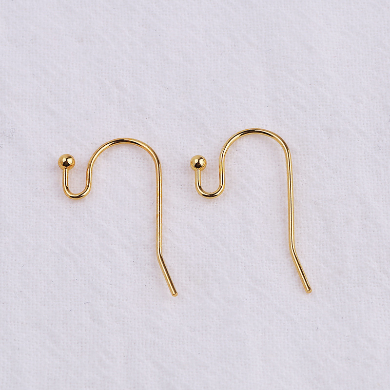 S-Shaped with Ball Earrings Hook 10 pairs Earrings Making Accessory