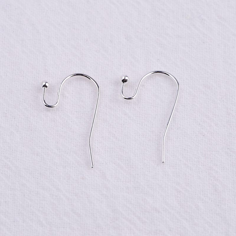 S-Shaped with Ball Earrings Hook 10 pairs Earrings Making Accessory