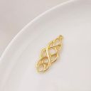 #14 knot 49*16mm gold