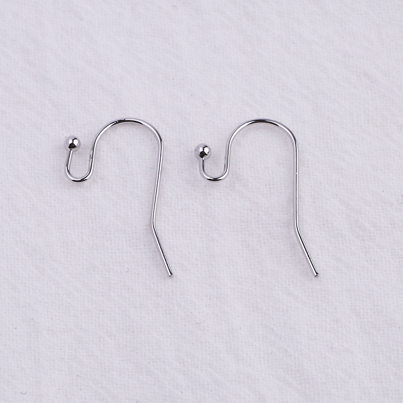 S-Shaped with Ball Earrings Hook 10 pairs Earrings Making Accessory