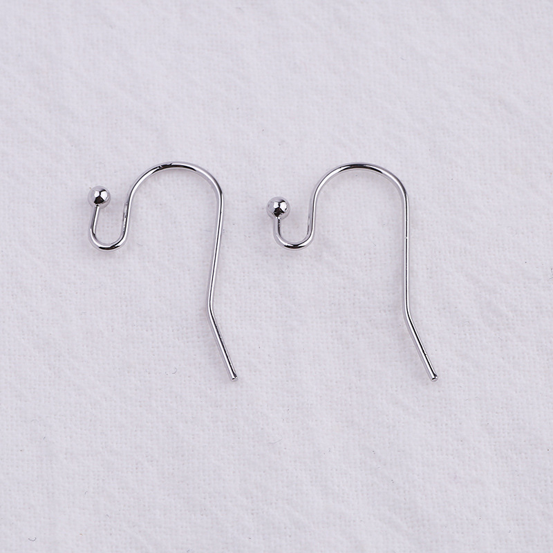 S-Shaped with Ball Earrings Hook 10 pairs Earrings Making Accessory