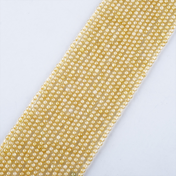 Colored Zircon Round Beads Strand 2mm 3mm