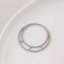 #15 round 38*38mm platinum