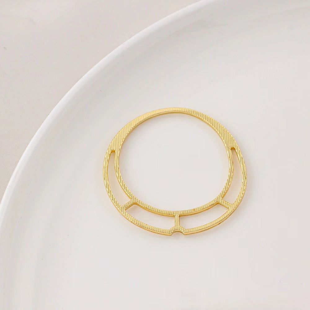 14k Gold Plated Brass Geometric Frame for Jewelry DIY 1 Piece