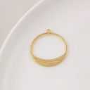 #17 round 30*28mm gold