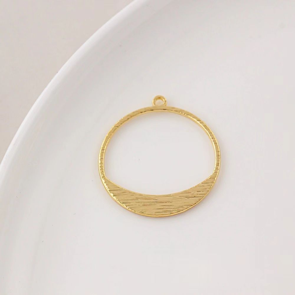 14k Gold Plated Brass Geometric Frame for Jewelry DIY 1 Piece