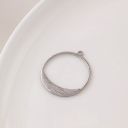 #17 round 30*28mm platinum