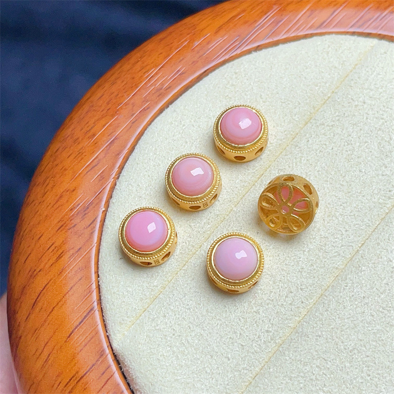 8mm 925 Silver Crustification Gemstones Round Accessory