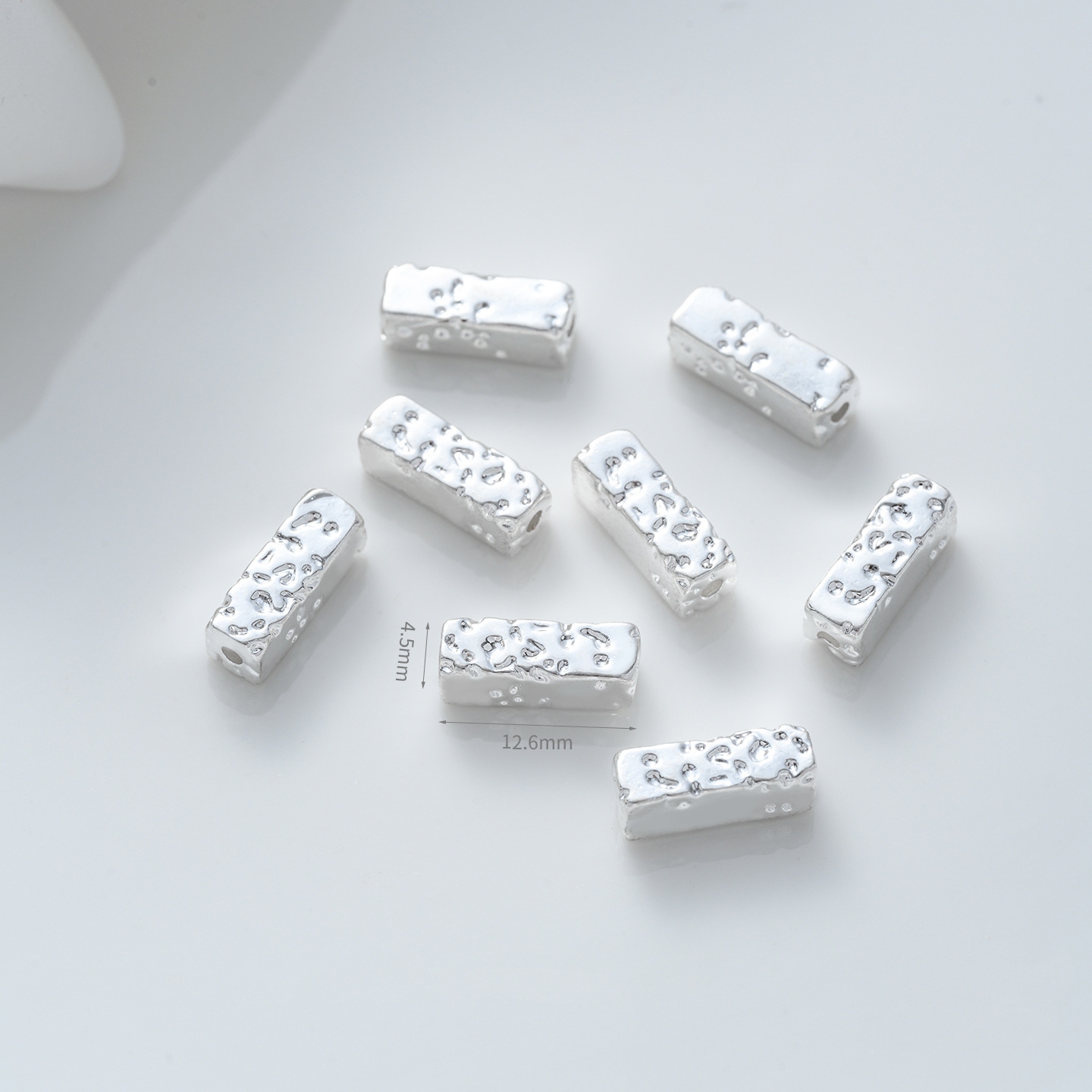 Gold Plated Cubic Zirconia Inlaid Tube Spacer Beads Connector for Jewelry DIY Multiple Style