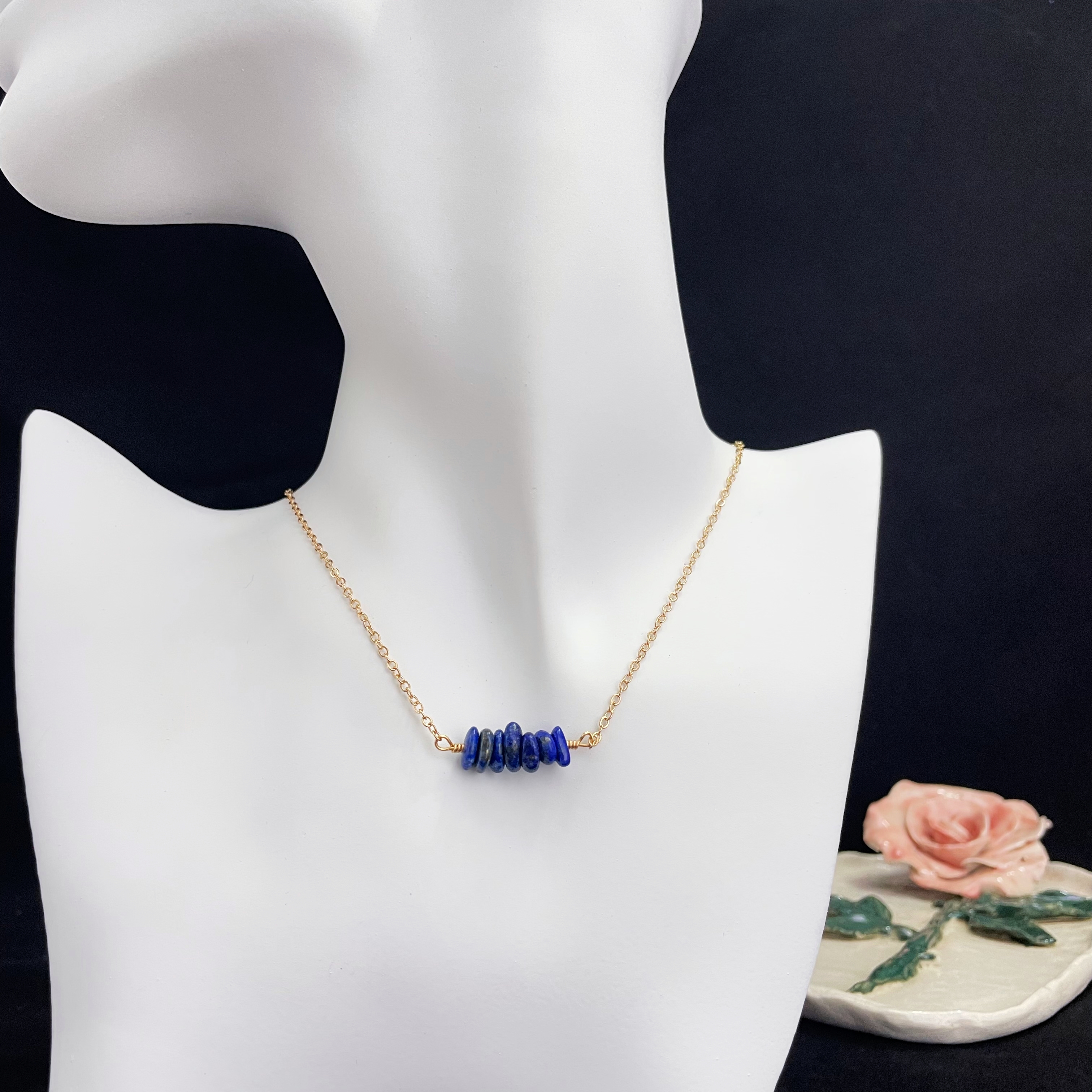 Minimalist Gemstones Necklace