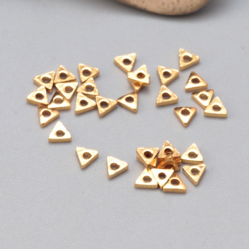 925 Sterling silver triangle spacer beads 1g