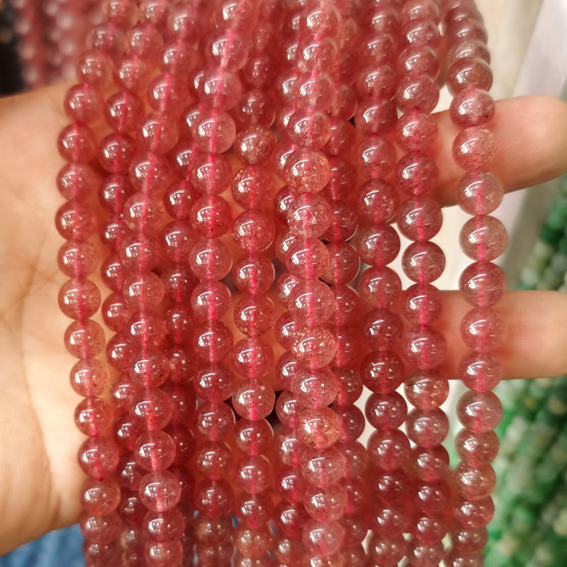 Natural Gemstone 4-12mm Round Beads Strand