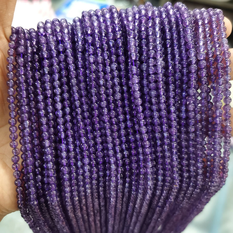 2mm 3mm Mini Natural Gemstone Round Beads Strand