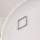 #22 rhombus 33*18mm platinum