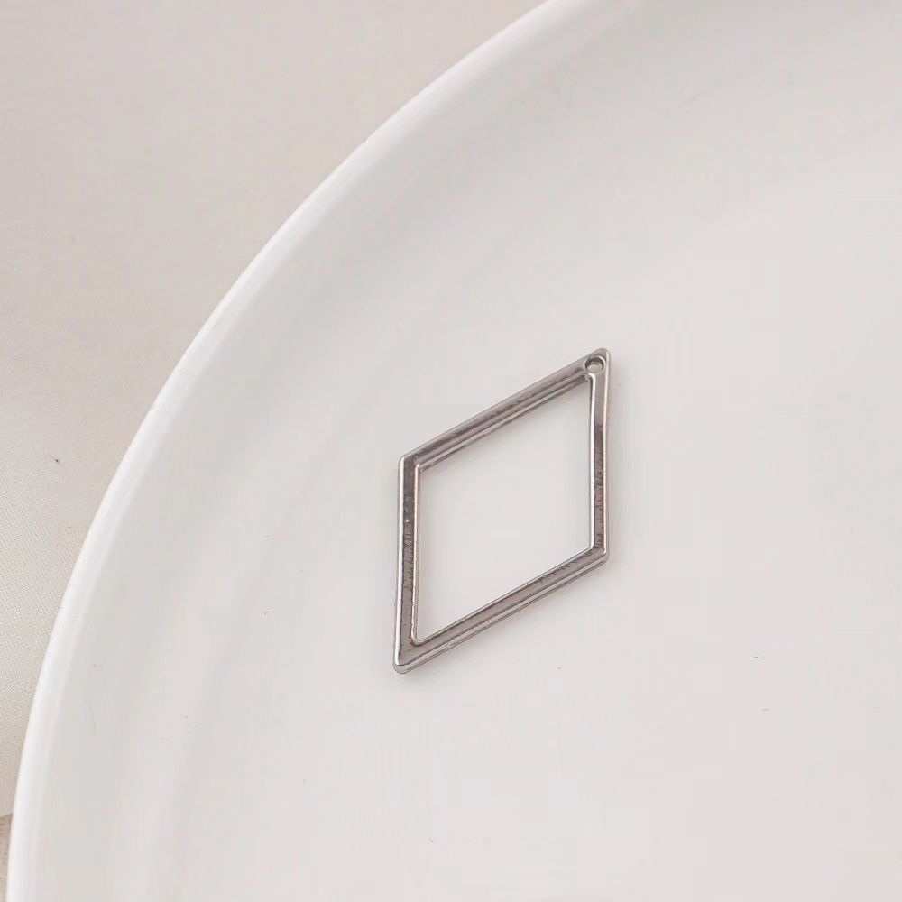 14k Gold Plated Brass Geometric Frame for Jewelry DIY 1 Piece