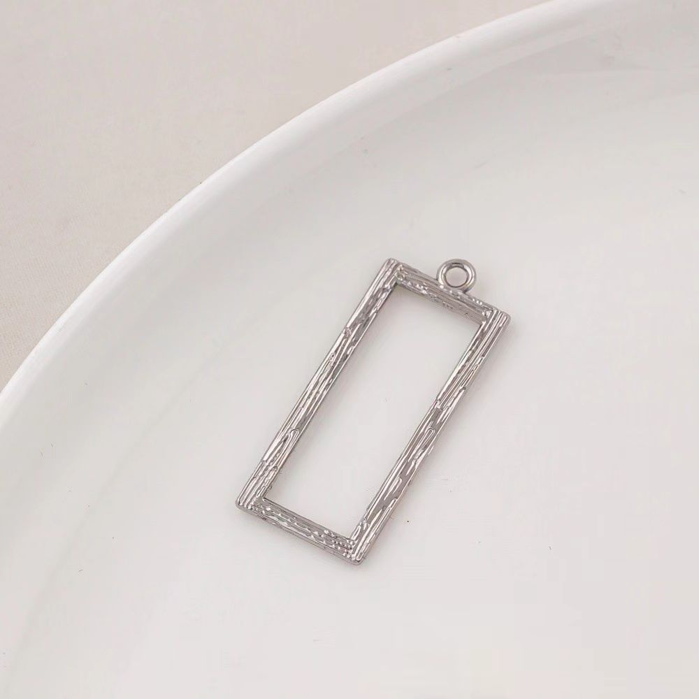 14k Gold Plated Copper Geometric Frame for Jewelry DIY 1 Piece-likayjewel