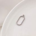 #25 ellipse 25*11mm platinum