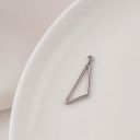 #26 triangle 28*9mm platinum