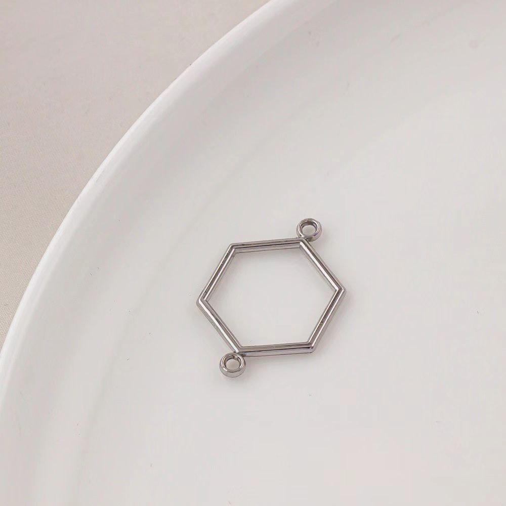 14k Gold Plated Copper Geometric Frame for Jewelry DIY 1 Piece-likayjewel