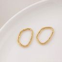#29 irregular oval 24*16mm gold