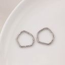 #30 irregular round 21*20mm platinum