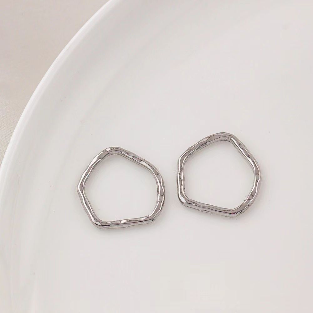 14k Gold Plated Brass Geometric Frame for Jewelry DIY 1 Piece