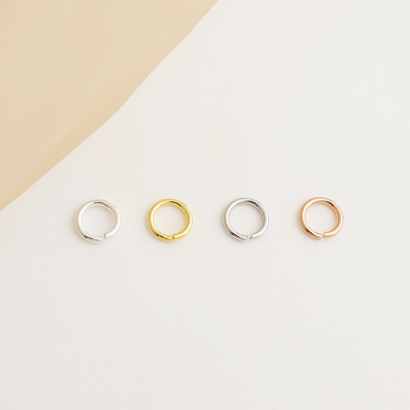 925 Sterling Silver Jumping Rings Opening Rings Accessory 10pcs