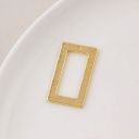 #18 rectangle 32*18mm gold