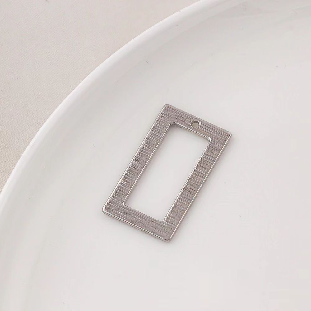 14k Gold Plated Brass Geometric Frame for Jewelry DIY 1 Piece