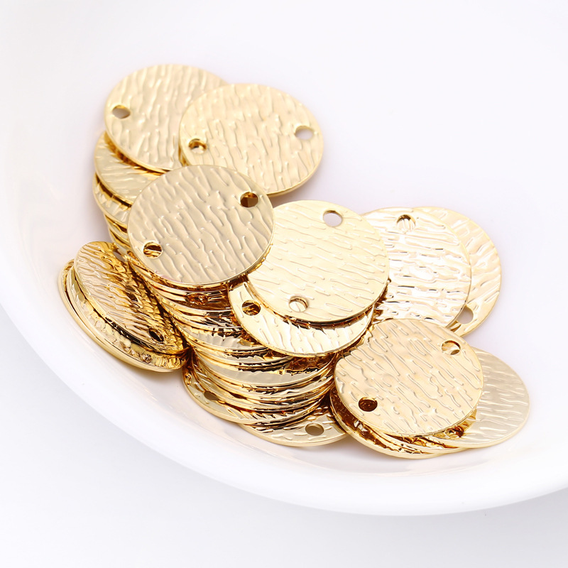 Gold Plated Geometric Sheet Charms 10pcs for Jewelry DIY