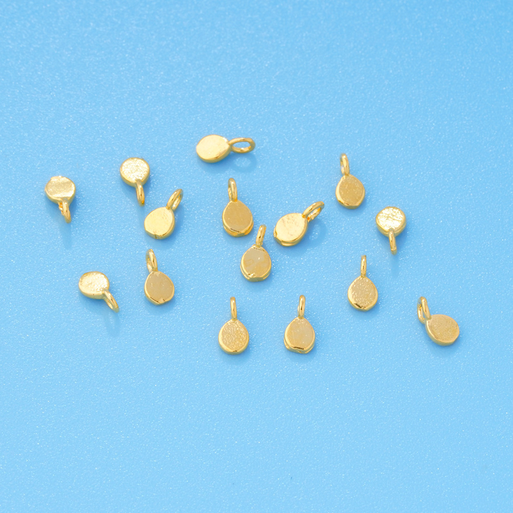 925 sterling silver Tiny teardrop plate pendant jewelry charms 10pcs