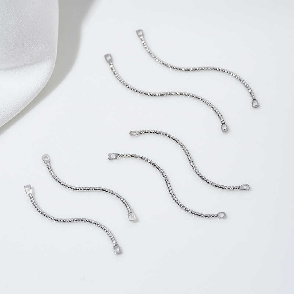 Gold Plated S-Shaped Wavy Shining Strip Charms Pendant Jewelry Accessory 10pcs