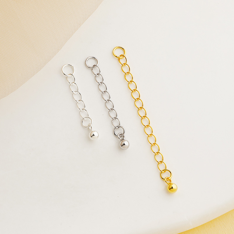 925 Sterling Silver Extension Chain for Necklace Bracelet Making