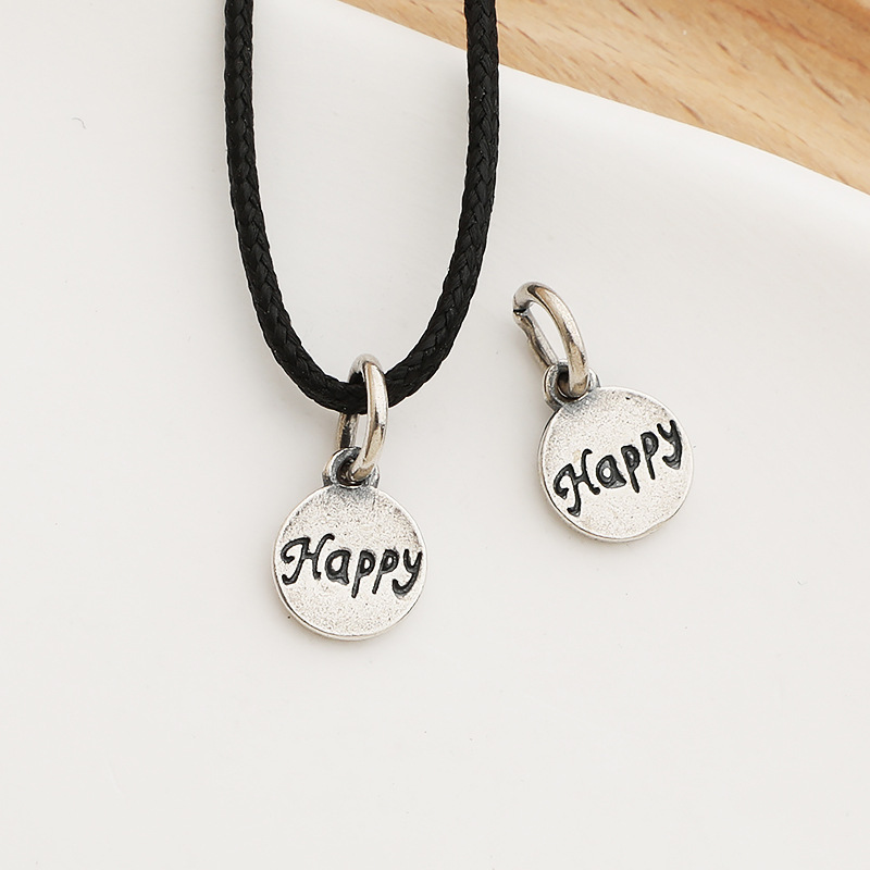 925 Sterling Silver Lettering Charms Jewelry Pendant