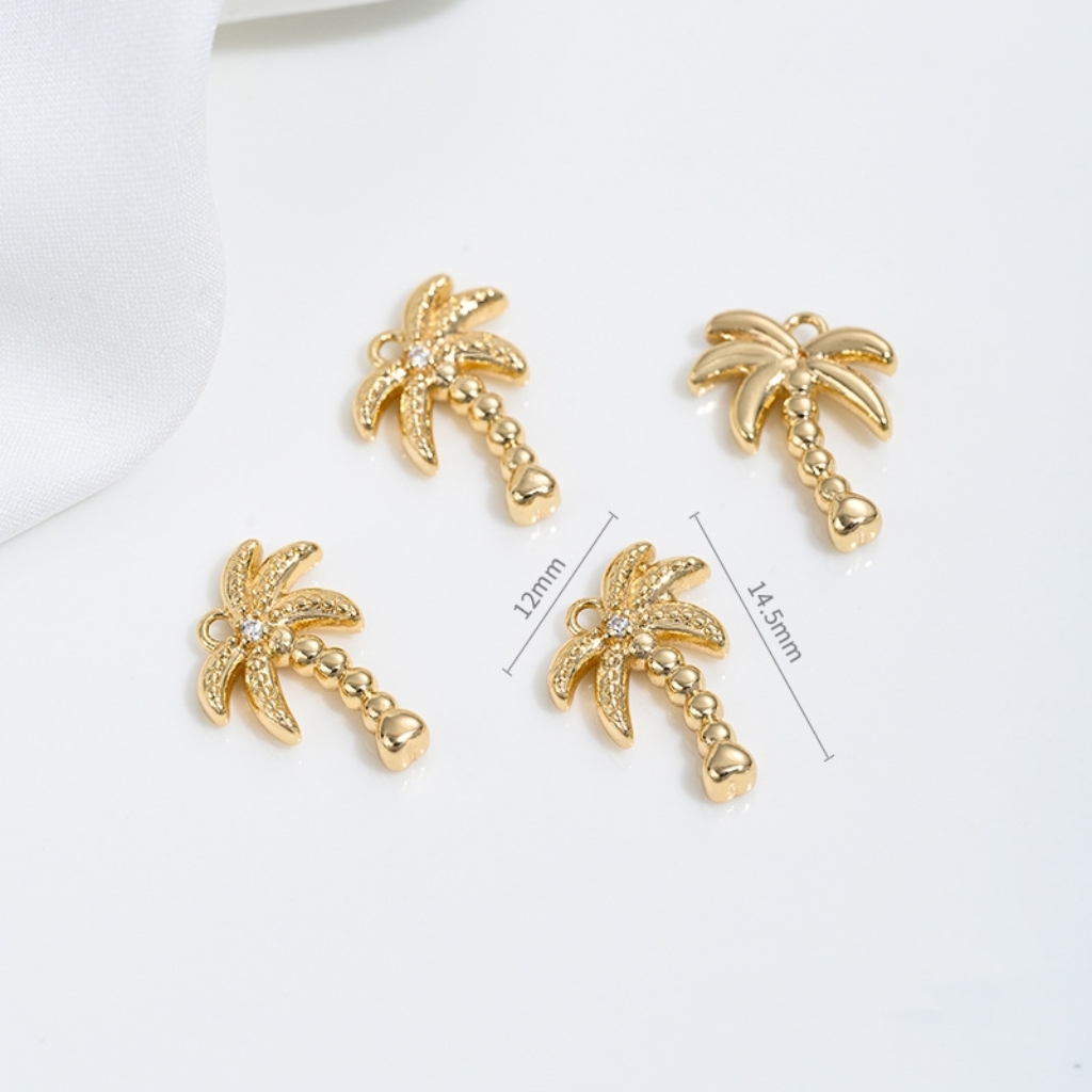 14k Gold Marine Organism Theme Charm Pendant-likayjewel